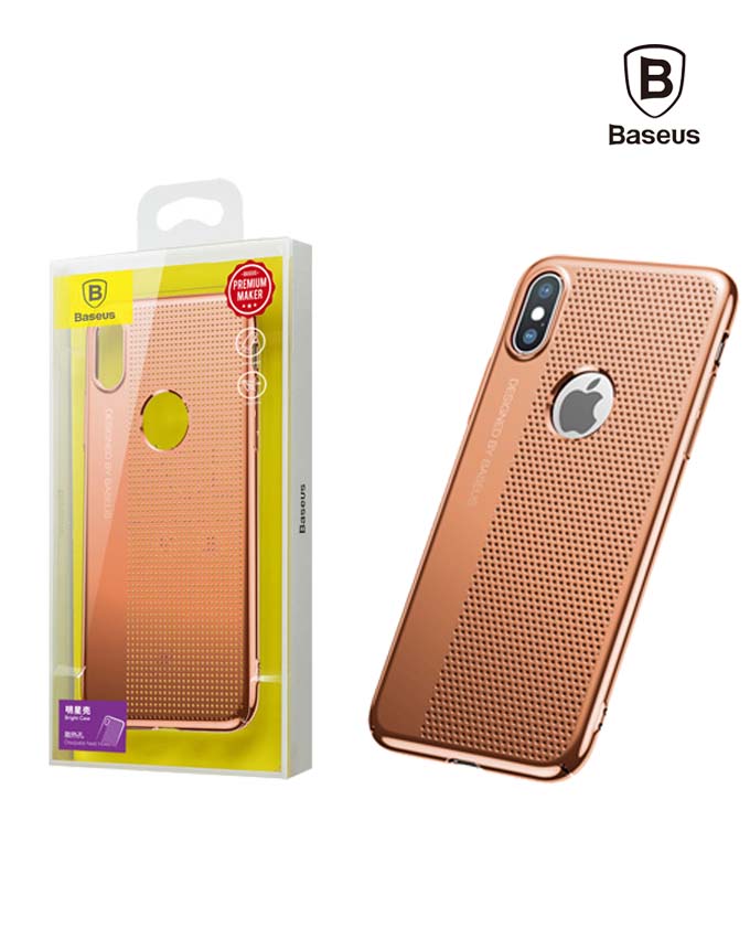 Baseus Bright Case for iPhone X - Gold (WIAPIPHX-MX17)